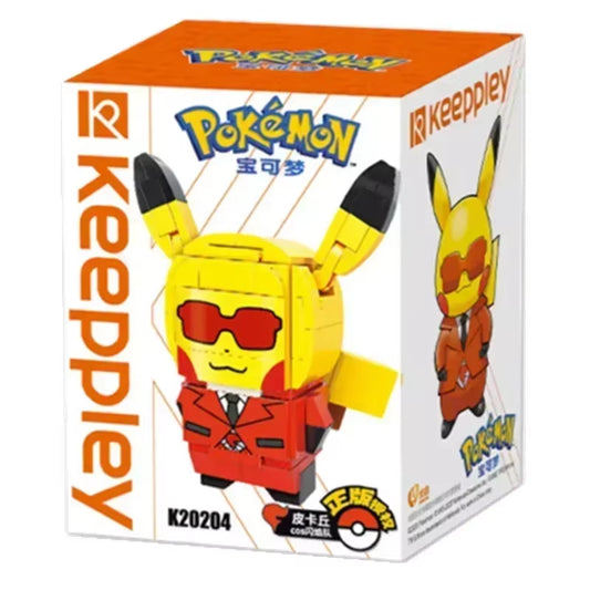 Pocket Monster Pokemon Pikachu Psychk Charmander Assembly Block Children'S Toys Kawaii Squirtle Model Gift Decoration