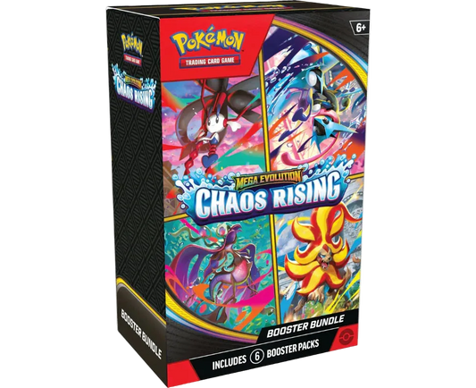 Pokémon TCG: Mega Evolution-Chaos Rising Booster Bundle (6 Packs) PRE-ORDER
