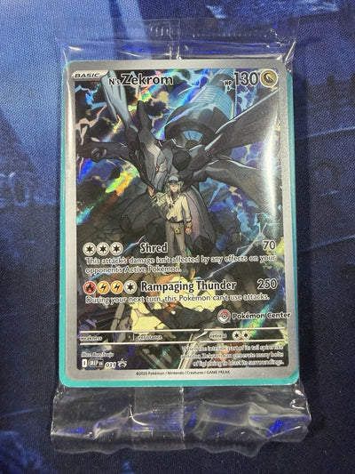 Pokémon Center N’s Zekrom #031 Black Star Promo Ascended Heroes SEALED MEP