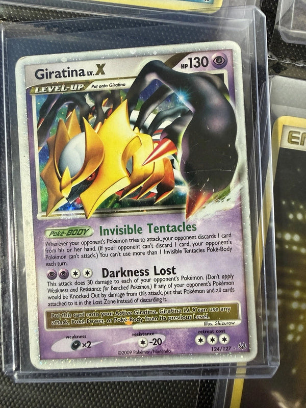Giratina LV.X 124/127 Holo Rare LV.X Platinum Pokemon Heavily Played