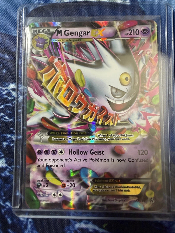 Mega Gengar EX #XY166 XY Holo Full Art Pokemon Promo 2016 MP/HP